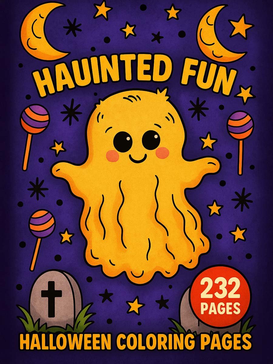 Haunted Fun – 232 Halloween Coloring Pages for All Ages